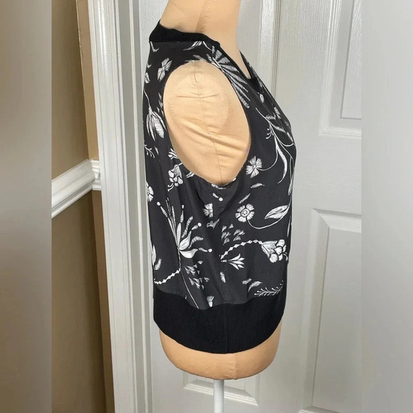 ❤️ATHLETA ZEPHYR SHELL CROPPED TANK TOP-WILDFLOWER BLACK/WHITE-S❤️ - Picture 7 of 11